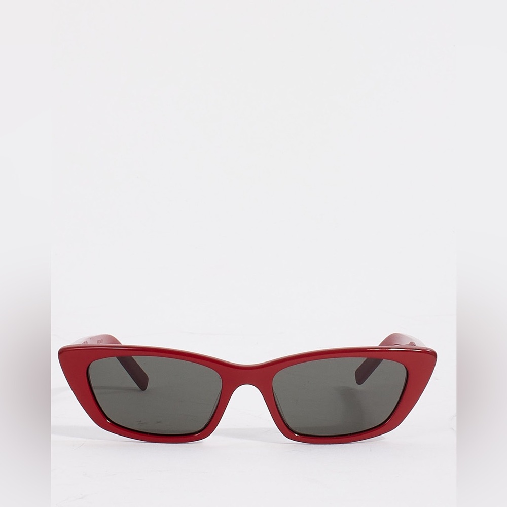 Saint Laurent Red Cat-Eye Sunglasses